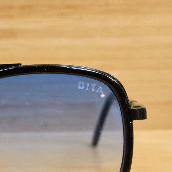 DITA Unisex Sunglasses, 52 16 135, Black Frame Blue Gradient Lens, Made in Italy - Picture 2 of 10